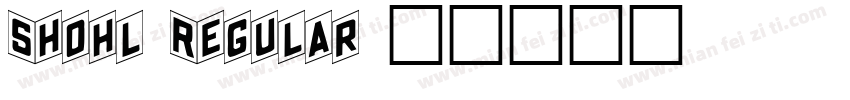 Shohl Regular字体转换